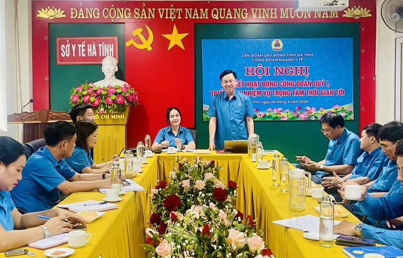 Công đoàn ngành Y tế Hà Tĩnh: Hội nghị Ban chấp hành mở rộng sơ kết Quý I, triển khai nhiệm vụ trọng tâm trong thời gian tới.